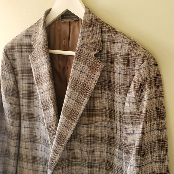 NWOT Lauren Ralph Lauren 42S Glen Plaid Lexington Ultraflex Old Money Blazer - Picture 4 of 13